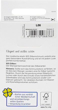 Ohrstecker Perle 925 Silber, 2 St
