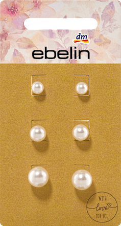 Parel oorbellen, 6 stuks