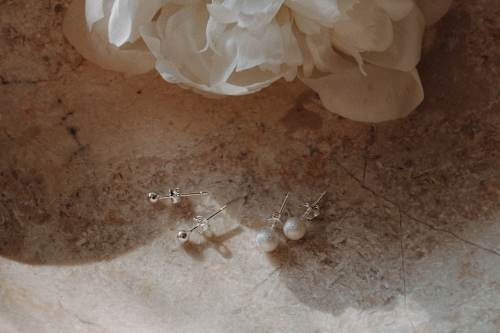 Oorstekersset 925 zilver, 4 stuks