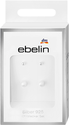 ebelin Ohrstecker Set 925 Silber, 4 St