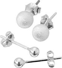 ebelin Ohrstecker Set 925 Silber, 4 St