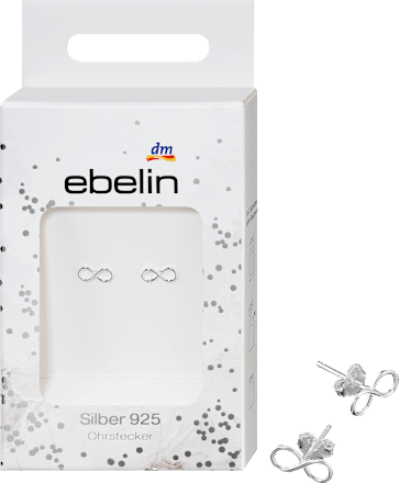 Oorbellen met oneindigheidsteken, 925 zilver, 2 stuks