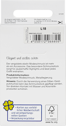 Ohrstecker vergoldeter Modeschmuck, 2 St