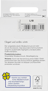 Ohrstecker vergoldeter Modeschmuck, 2 St
