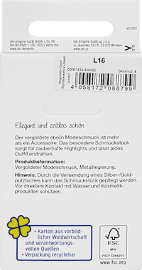 Vergulde mode-sieraden oorbellen, 4 stuks