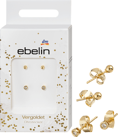 Vergulde mode-sieraden oorbellen, 4 stuks