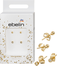 Vergulde mode-sieraden oorbellen, 4 stuks