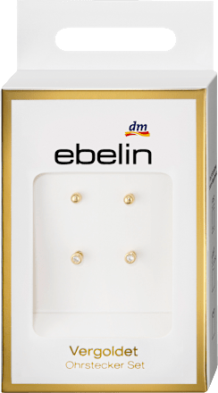 Ohrstecker vergoldeter Modeschmuck, 4 St