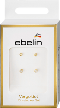 Ohrstecker vergoldeter Modeschmuck, 4 St