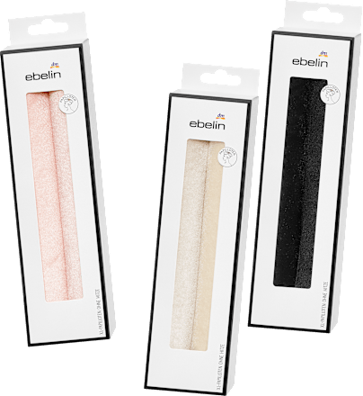 Papilloten maxi, rosa/beige/schwarz, 2 St