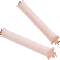 Papilloten maxi, rosa/beige/schwarz, 2 St