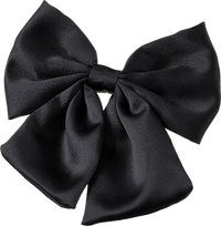 Patentspange Schleife schwarz, 1 St ebelin