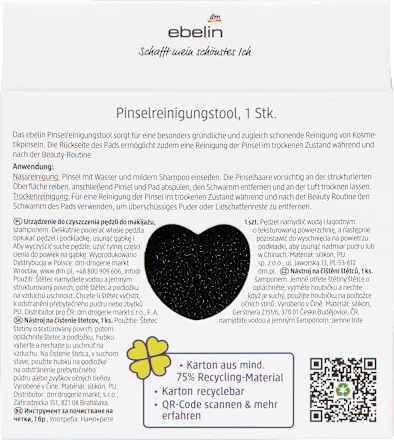 Pinselreinigungsdose Herz "Cherry Love", 1 St