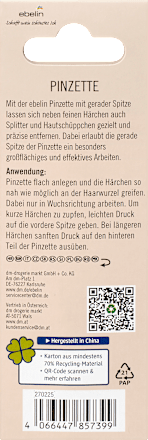 Pincet met rechte punt, 1 st.