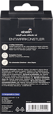 Haarborstelontklitter zonder handvat, 1 stuk