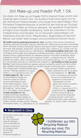 Puder und Make-up Puff 2in1 Make-up Experts, 1 St