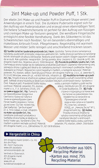 Puder und Make-up Puff 2in1 Make-up Experts, 1 St
