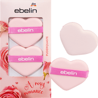 Puderquaste Herzform A rosy Romance, 1 St ebelin