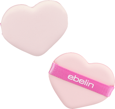 Puderquaste Herzform A rosy Romance, 1 St ebelin