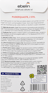Puderquaste Herzform A rosy Romance, 1 St ebelin