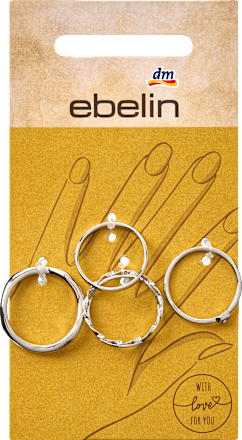 Ringen, zilverlook, 5 stuks