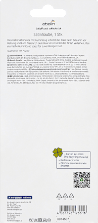 Satijnen kap Happy hairmazing day, 1 stuk