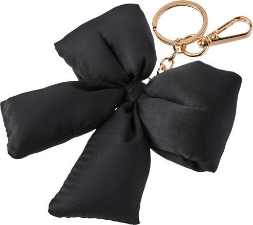 Sleutelhanger strik, zwart, 1 stuk