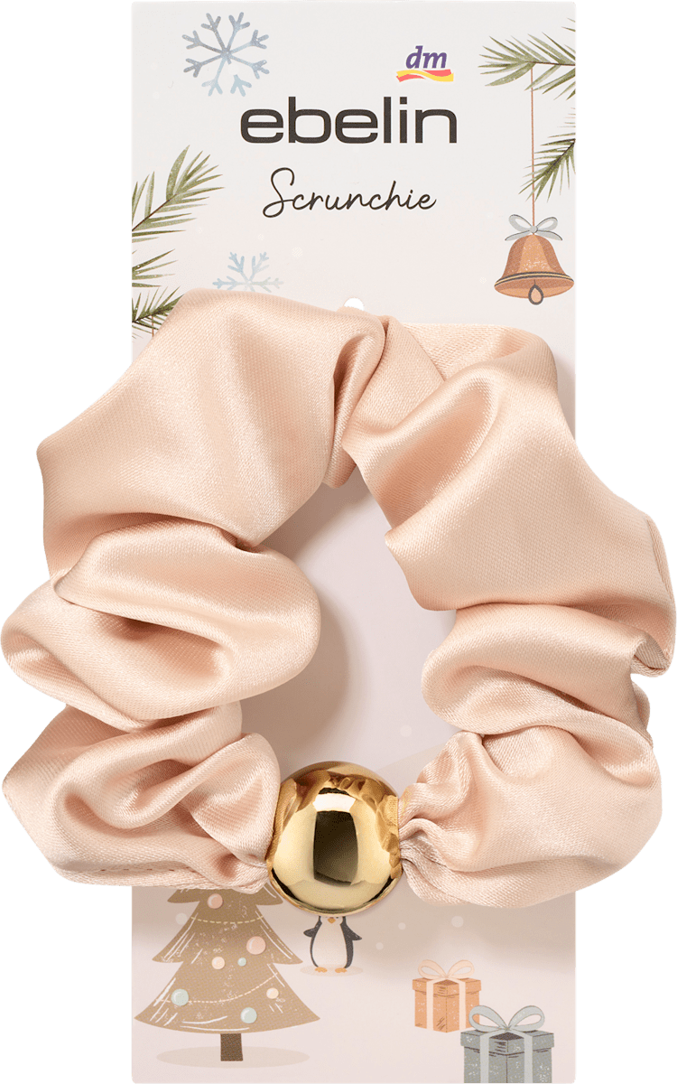 ebelin Scrunchie mit goldener Perle, 1 St