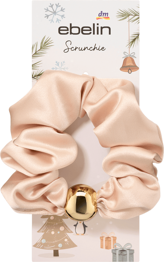ebelin Scrunchie mit goldener Perle, 1 St