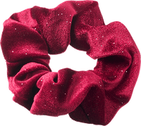 Scrunchies beige & rot, 2 St ebelin