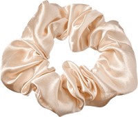Scrunchies beige & rot, 2 St ebelin