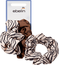 Scrunchies braun/Zebra-Muster, 2 St