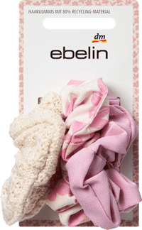 ebelin Scrunchies creme/rosa, 3 St