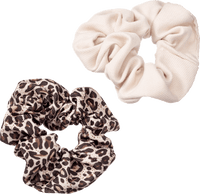 ebelin Scrunchies Leo-Optik/beige, 2 St