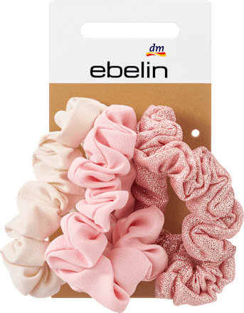 Scrunchies roze, 3 stuks