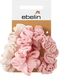 Scrunchies roze, 3 stuks