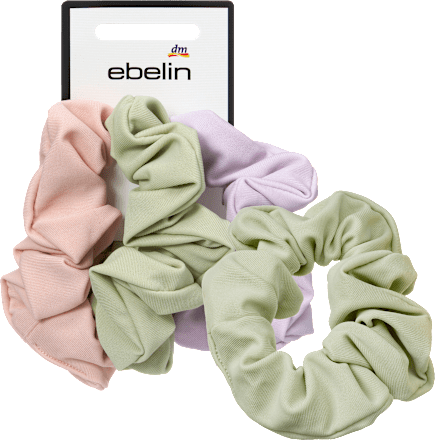 ebelin Scrunchies Sport aus Bikini-Stoff, flieder/rosa/grün, 3 St