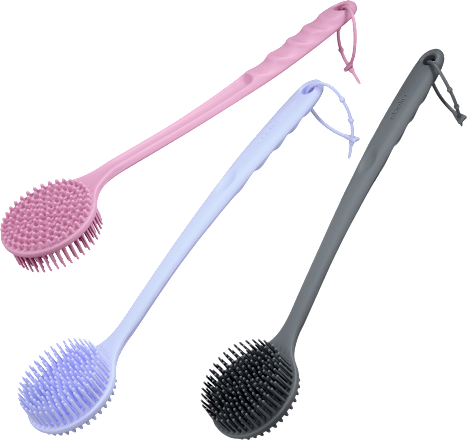 Brosse de bain en silicone, 1 pce
