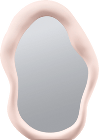 Spiegel Mijn gelukkige plek, beige, 1 st