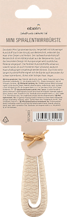 Spiraalvormige ontwarborstel mini, 1 stuk