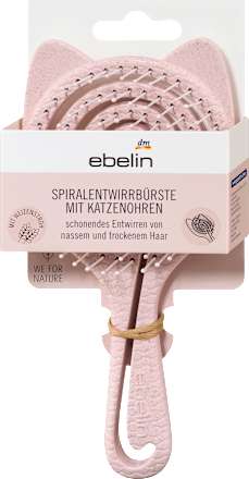 Spiraalvormige ontklitborstel met kattenoren, 1 stuk