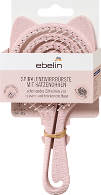 Spiraalvormige ontklitborstel met kattenoren, 1 stuk