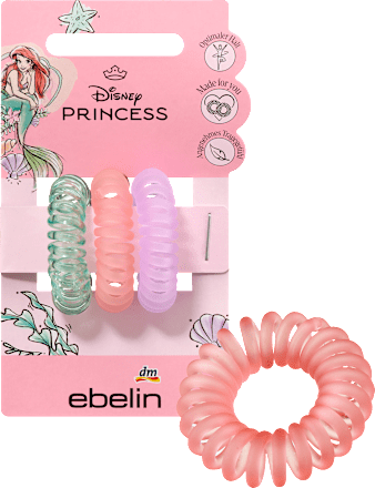 Spiralhaargummi-Set inspiriert von Disney's Arielle, 3 St ebelin