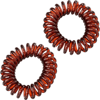 Spiralhaargummis klein, transparent, 4 St