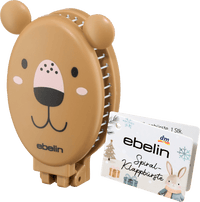 ebelin Spiralklappbürste Bär, 1 St