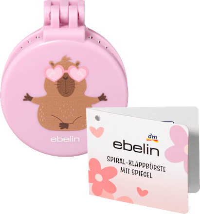 Opvouwbare spiraalborstel met spiegel Maak je geen zorgen, wees voorzichtig, 1 stuk