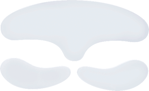 Voorhoofd- en oogpads 3 stuks. Glowingskin, 3 stuks.