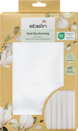 Rideau de douche en textile, 1 pce