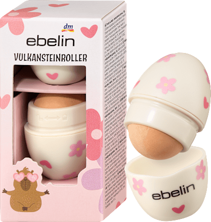 Vulkansteinroller Don't worry be cappy, 1 St ebelin