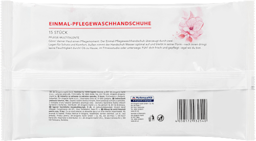 Waschhandschuhe Einmal Pflege, 15 St